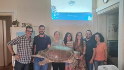 SEAnior Leaders team with sea turtle